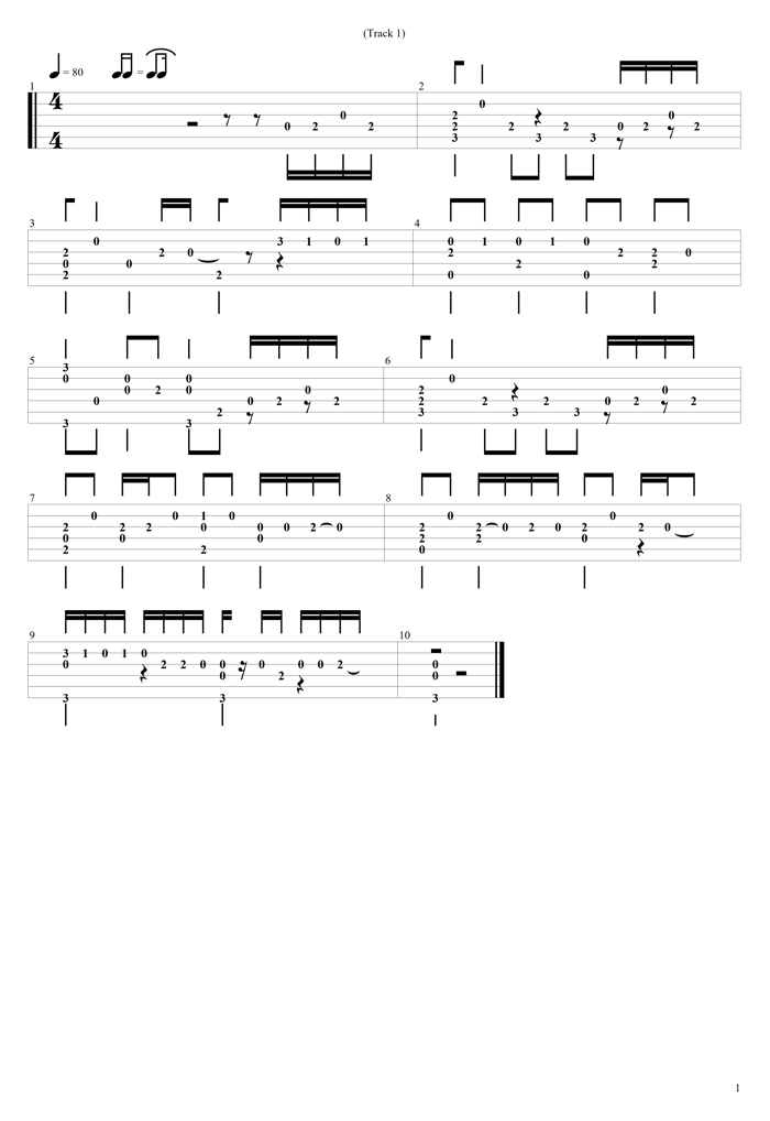 織姫とBABY feat. 汐れいら ギターTAB譜