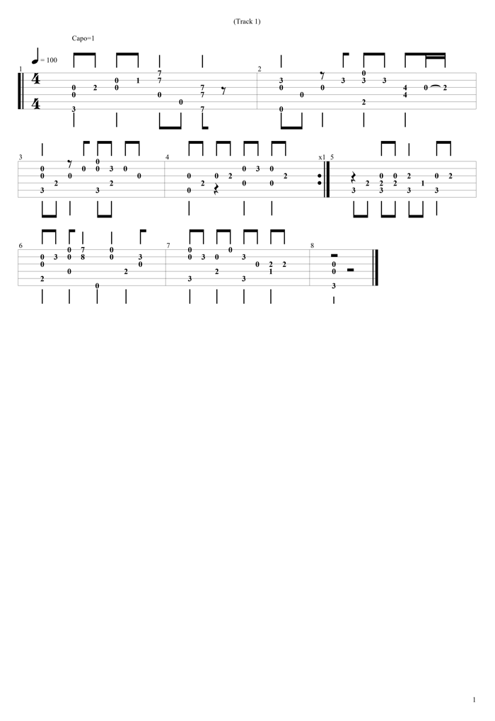 ごはん食ベヨ ソロギターTAB譜